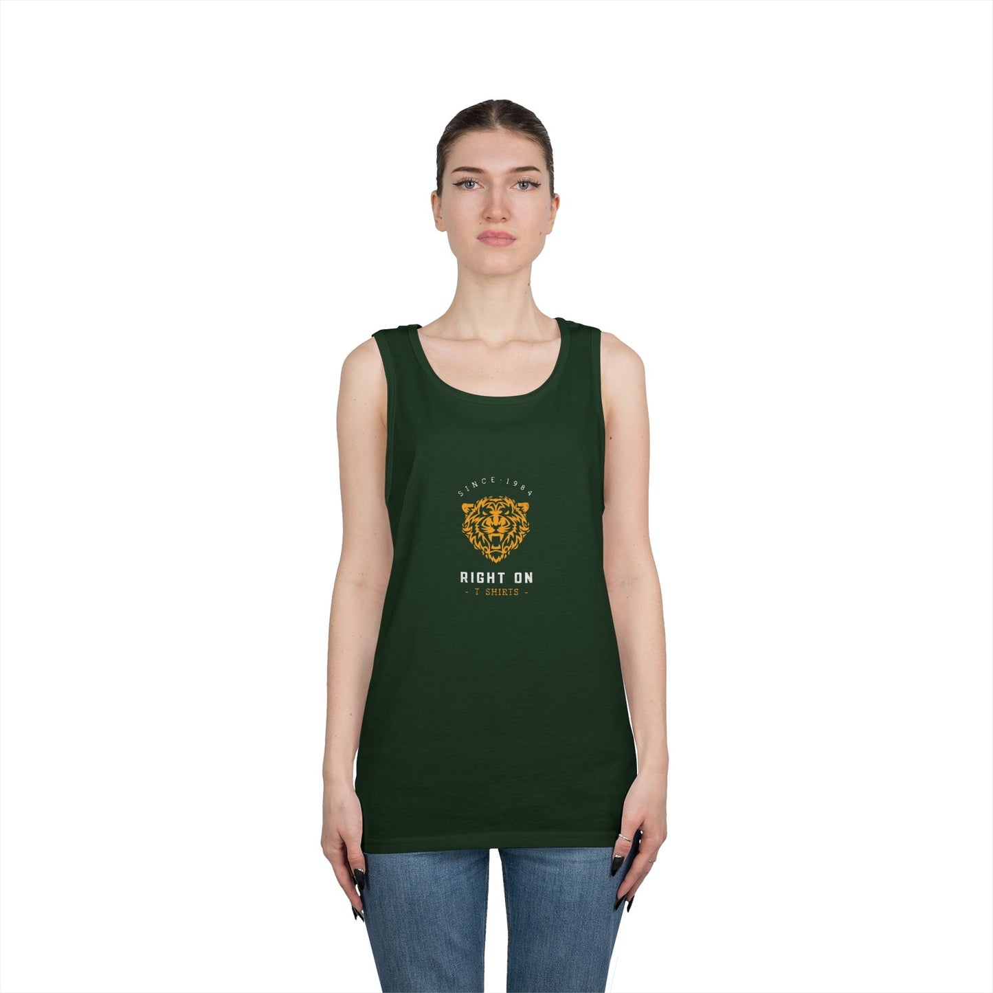 Stylish Tiger Graphic Tank Top for Men & Women, Casual Summer Wear, Gift for Animal Lovers, Cute and Trendy Shirt