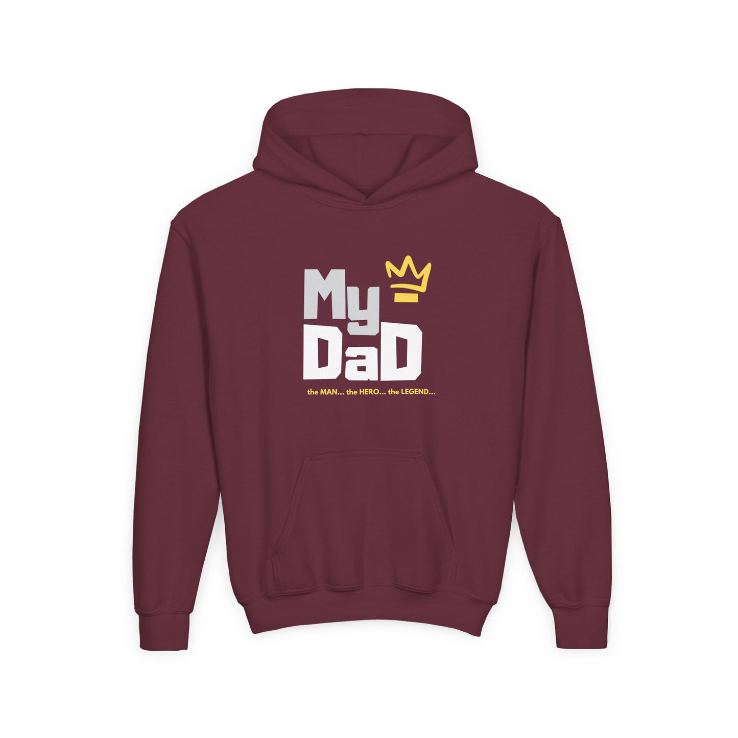 My Dad Legend Hooded Sweatshirt for Youth - Perfect Gift for Father's Day