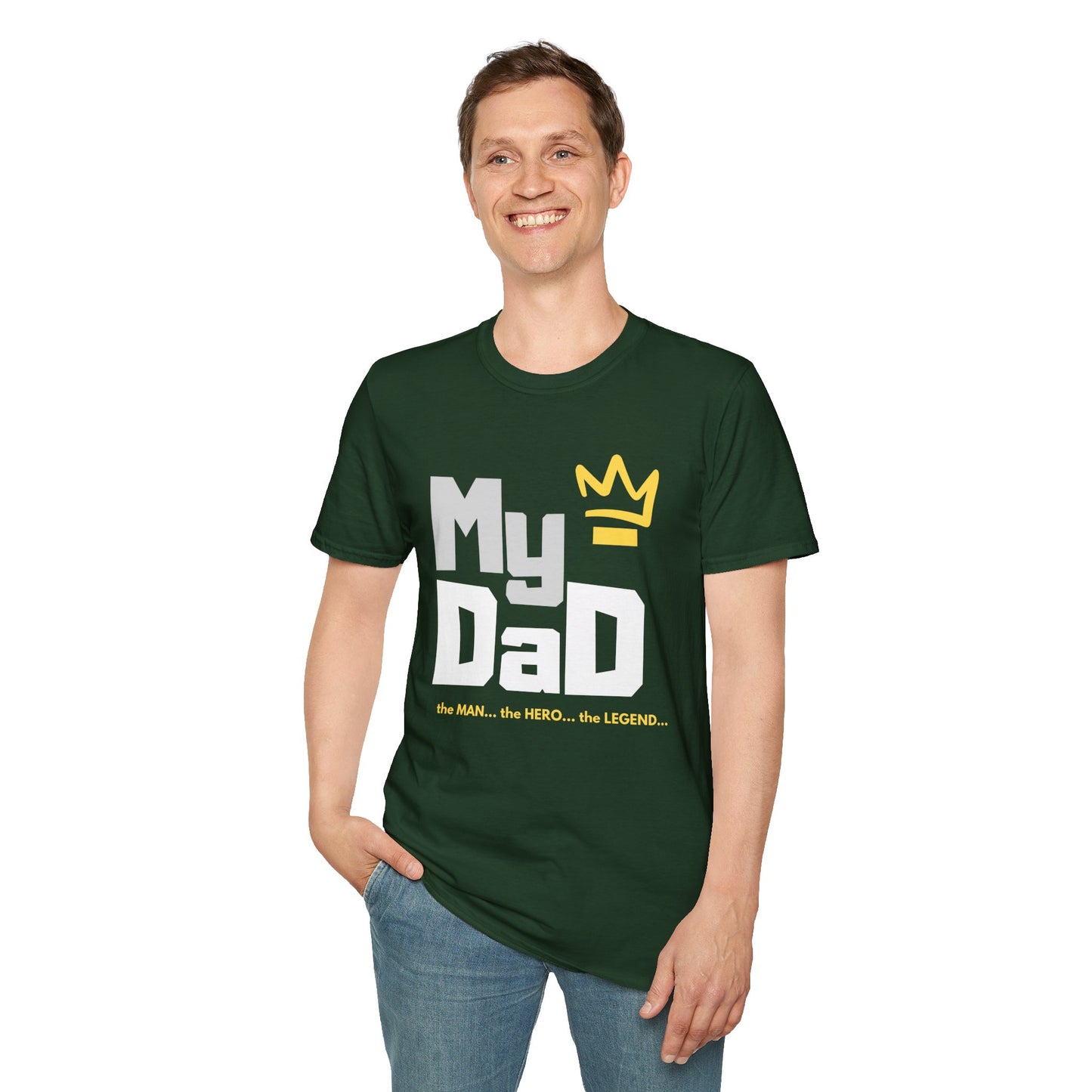 My Hero Unisex Softstyle T-Shirt - Perfect Gift for Dads, Birthdays, and Celebrations