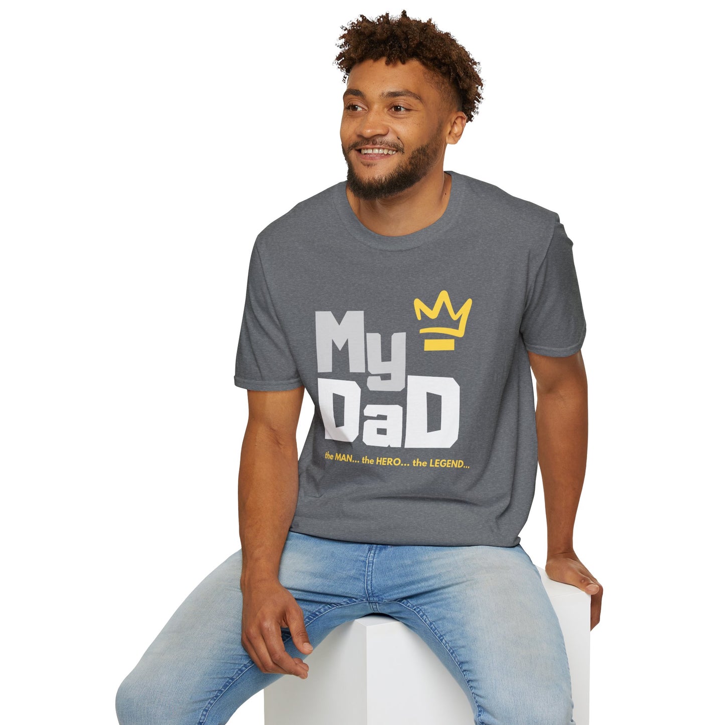 My Hero Unisex Softstyle T-Shirt - Perfect Gift for Dads, Birthdays, and Celebrations