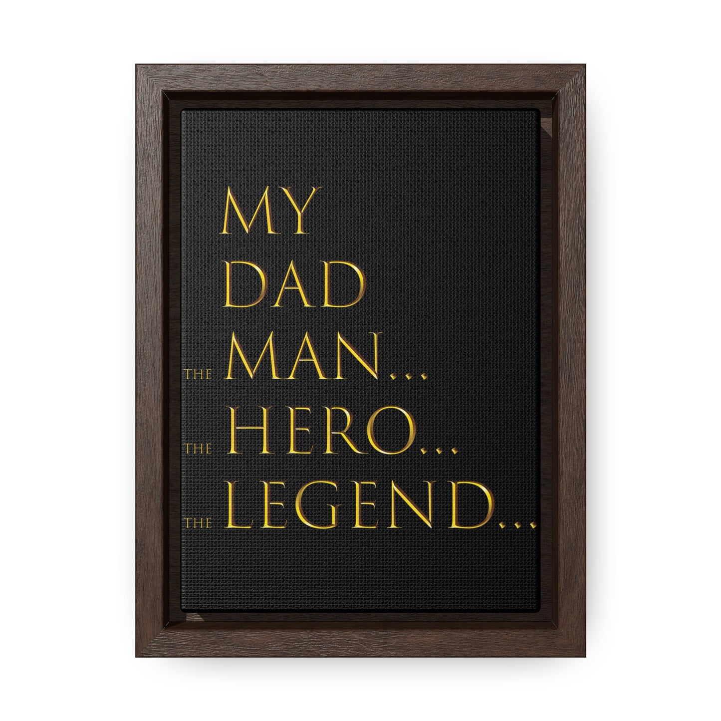 Vertical Framed Premium Gallery Wrap Canvas