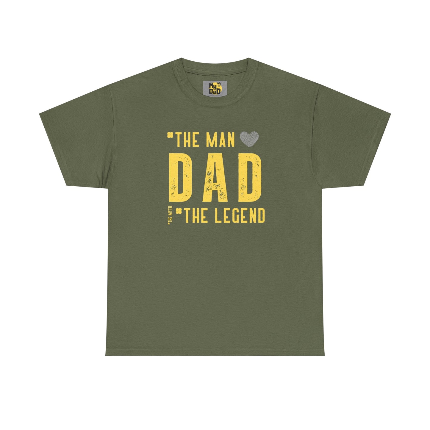 Unisex Heavy Cotton Tee - "The Man, Dad, The Legend" Graphic Tee for Father's Day