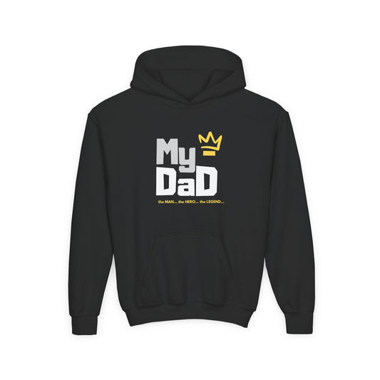My Dad Legend Hooded Sweatshirt for Youth - Perfect Gift for Father's Day