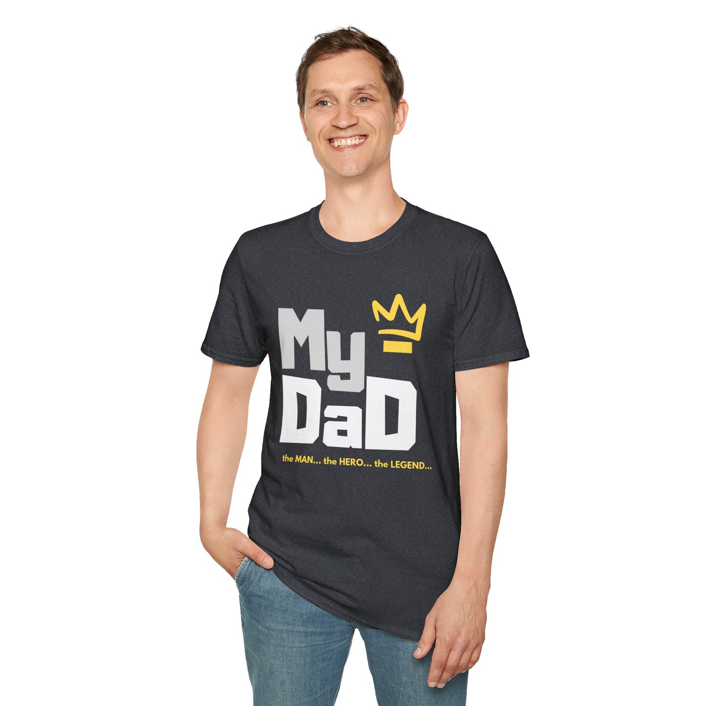 My Hero Unisex Softstyle T-Shirt - Perfect Gift for Dads, Birthdays, and Celebrations
