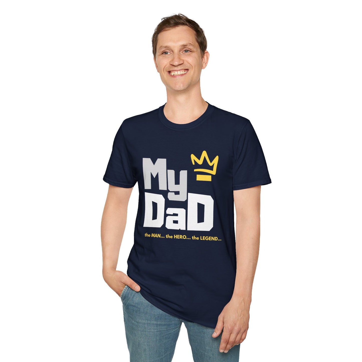 My Hero Unisex Softstyle T-Shirt - Perfect Gift for Dads, Birthdays, and Celebrations