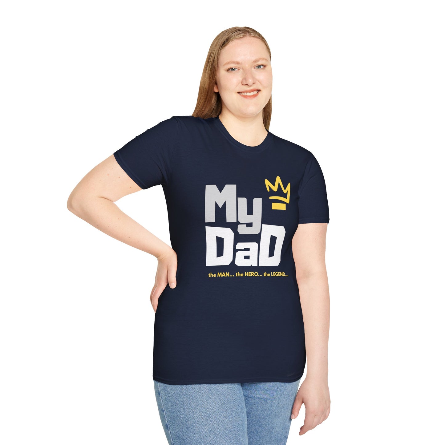 My Hero Unisex Softstyle T-Shirt - Perfect Gift for Dads, Birthdays, and Celebrations