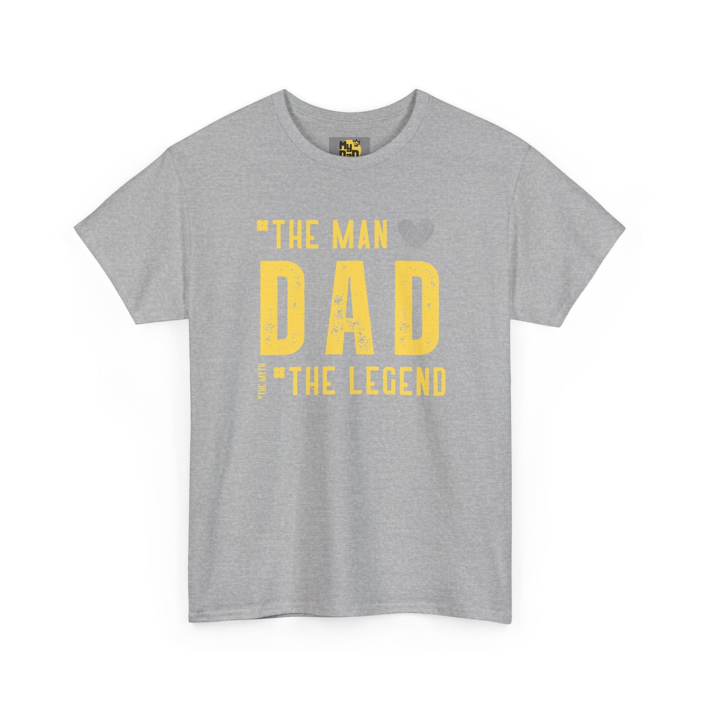 Unisex Heavy Cotton Tee - "The Man, Dad, The Legend" Graphic Tee for Father's Day