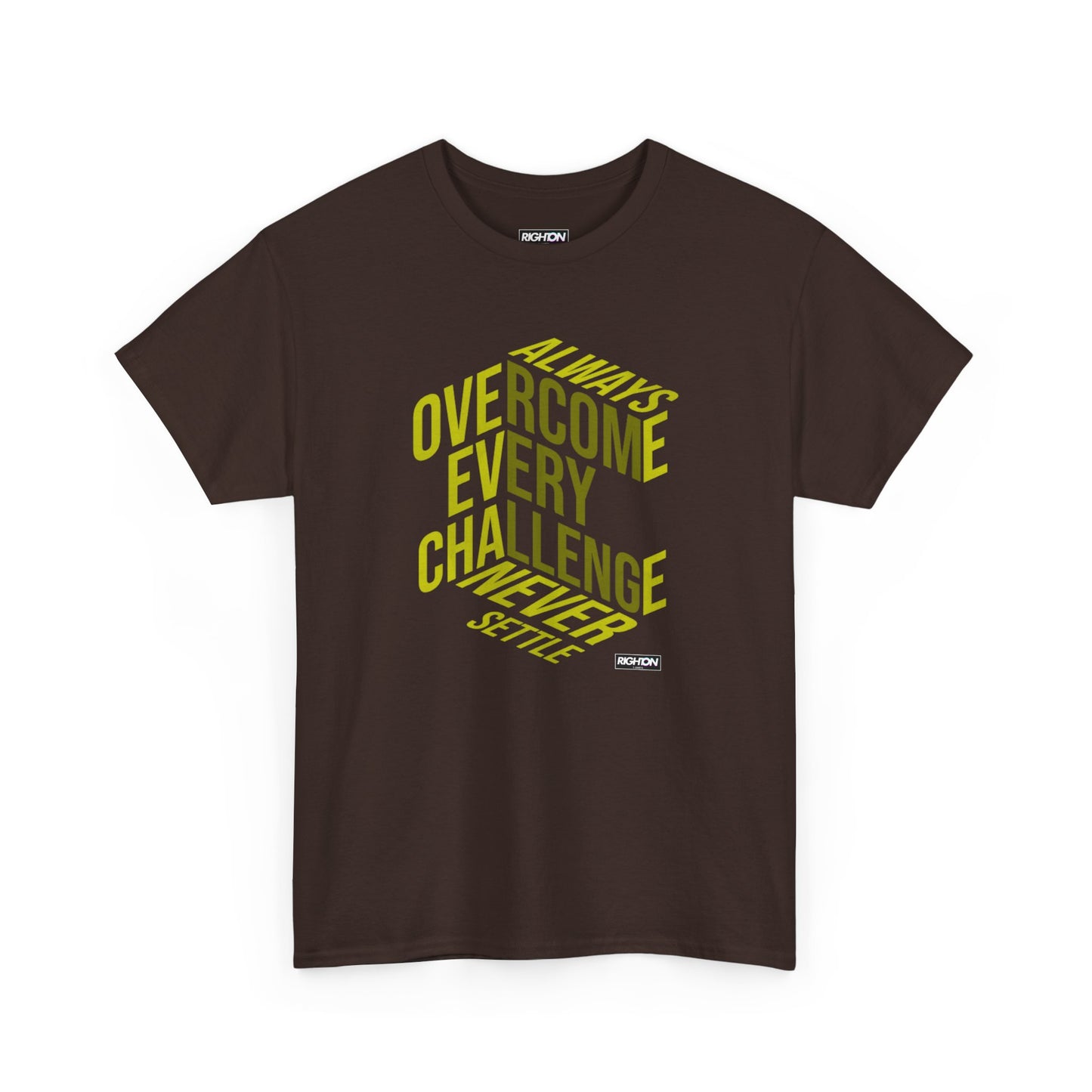 Inspirational Unisex Heavy Cotton Tee | Overcome Every Challenge | Motivational Gift | Everyday Wear | Unisex Shirt | Casual Tee