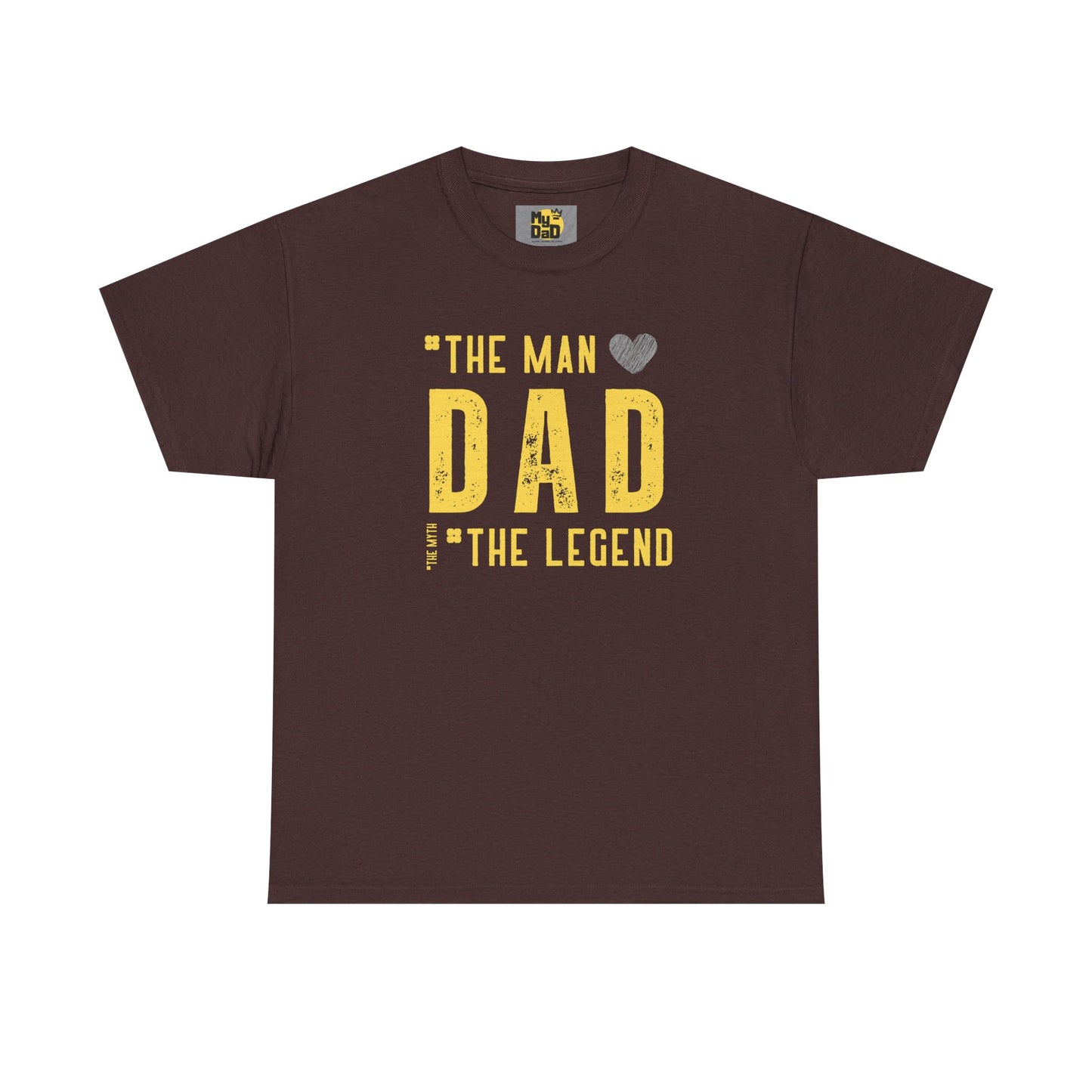 Unisex Heavy Cotton Tee - "The Man, Dad, The Legend" Graphic Tee for Father's Day