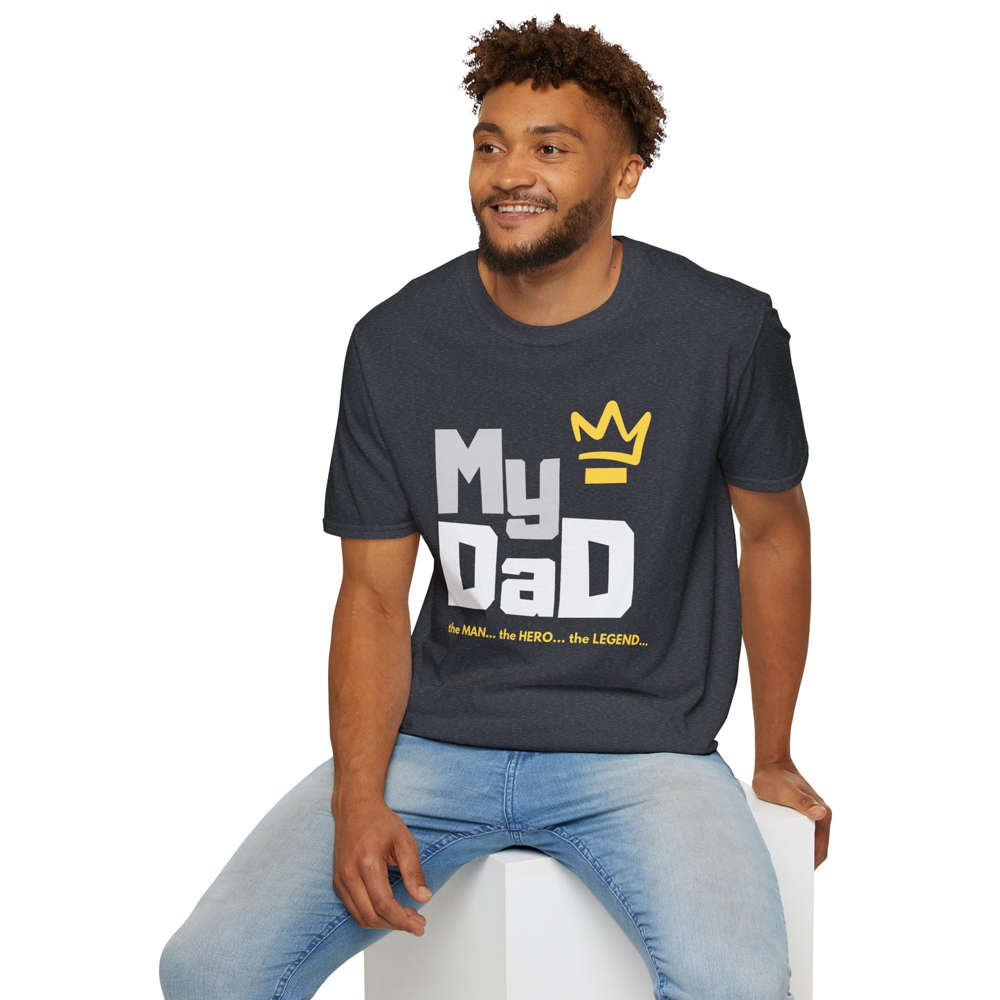 My Hero Unisex Softstyle T-Shirt - Perfect Gift for Dads, Birthdays, and Celebrations