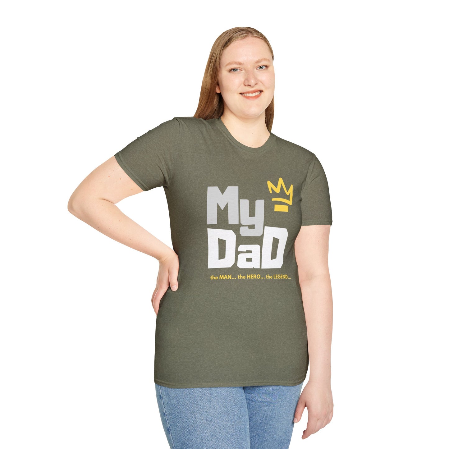 My Hero Unisex Softstyle T-Shirt - Perfect Gift for Dads, Birthdays, and Celebrations