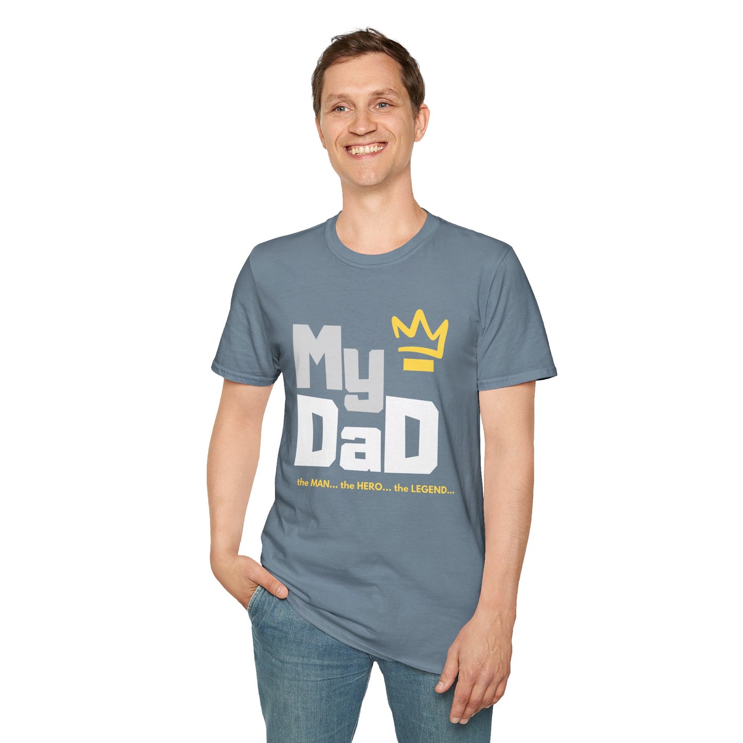 My Hero Unisex Softstyle T-Shirt - Perfect Gift for Dads, Birthdays, and Celebrations