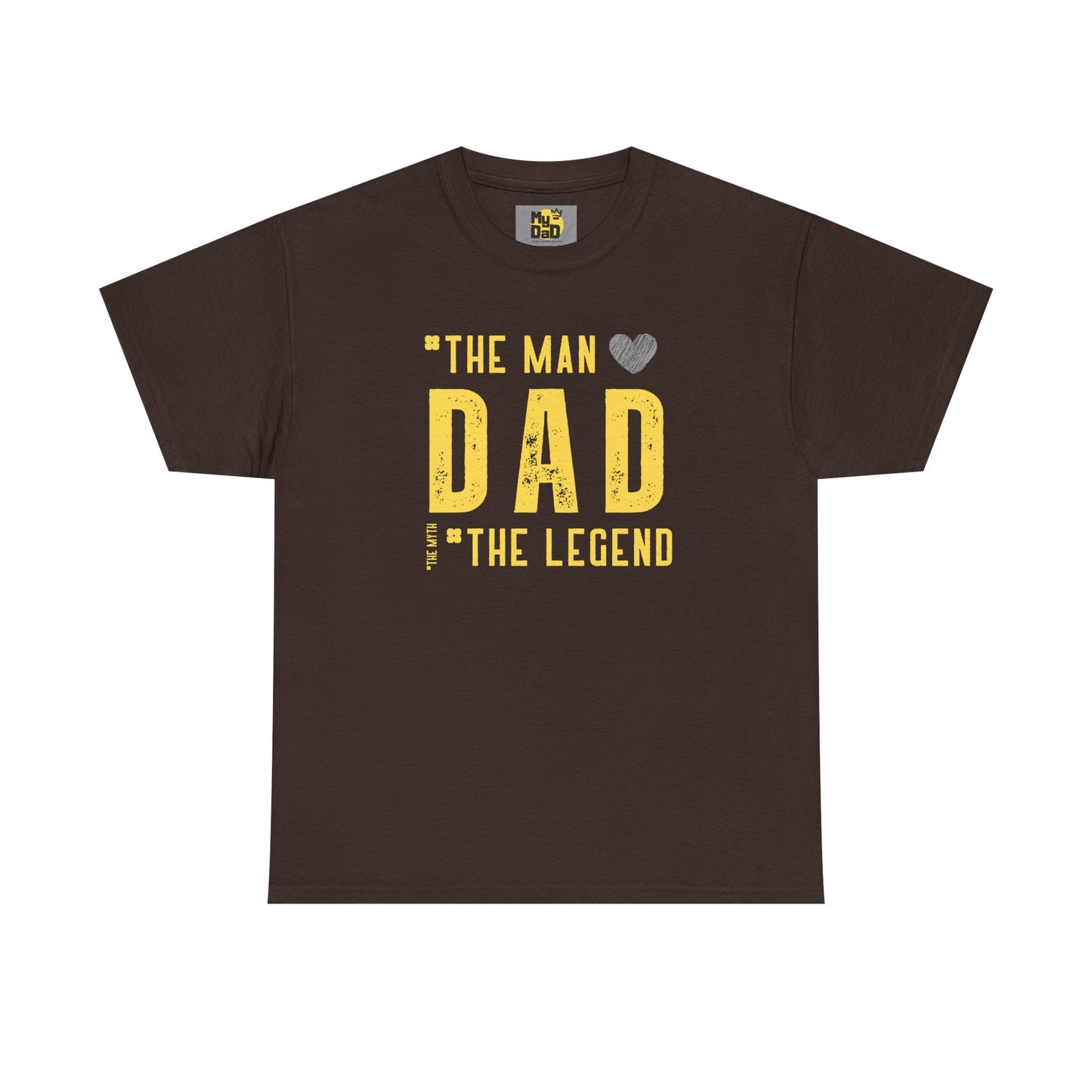 Unisex Heavy Cotton Tee - "The Man, Dad, The Legend" Graphic Tee for Father's Day
