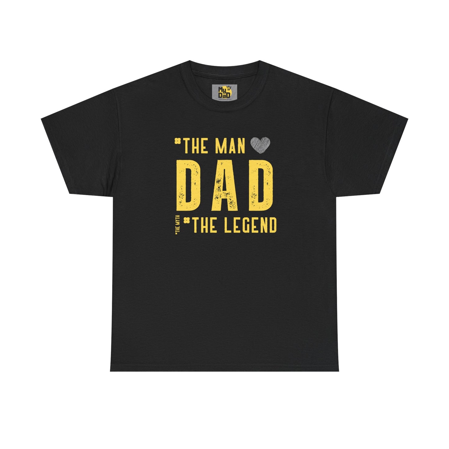 Unisex Heavy Cotton Tee - "The Man, Dad, The Legend" Graphic Tee for Father's Day