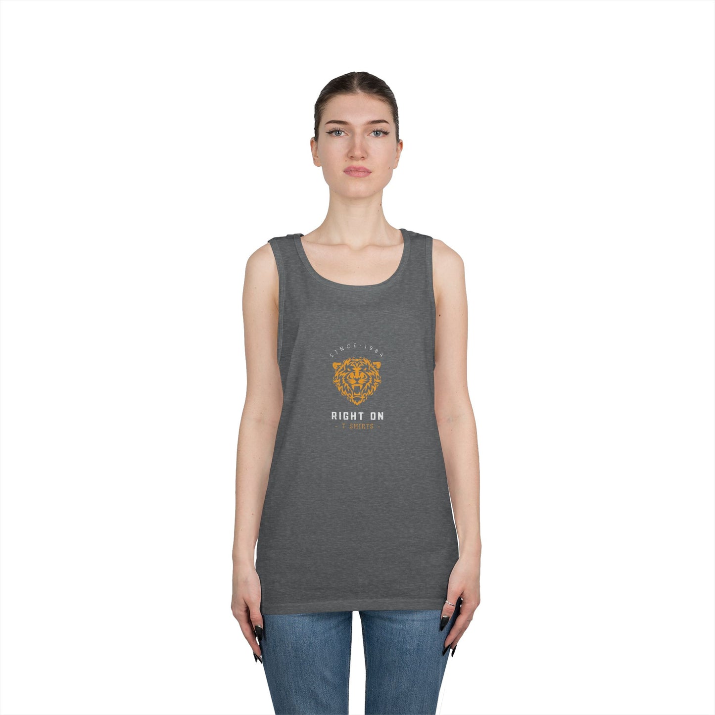 Stylish Tiger Graphic Tank Top for Men & Women, Casual Summer Wear, Gift for Animal Lovers, Cute and Trendy Shirt