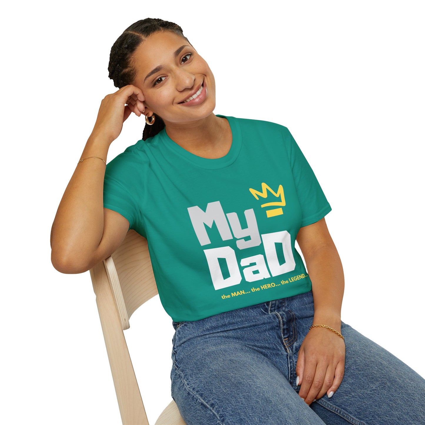 My Hero Unisex Softstyle T-Shirt - Perfect Gift for Dads, Birthdays, and Celebrations