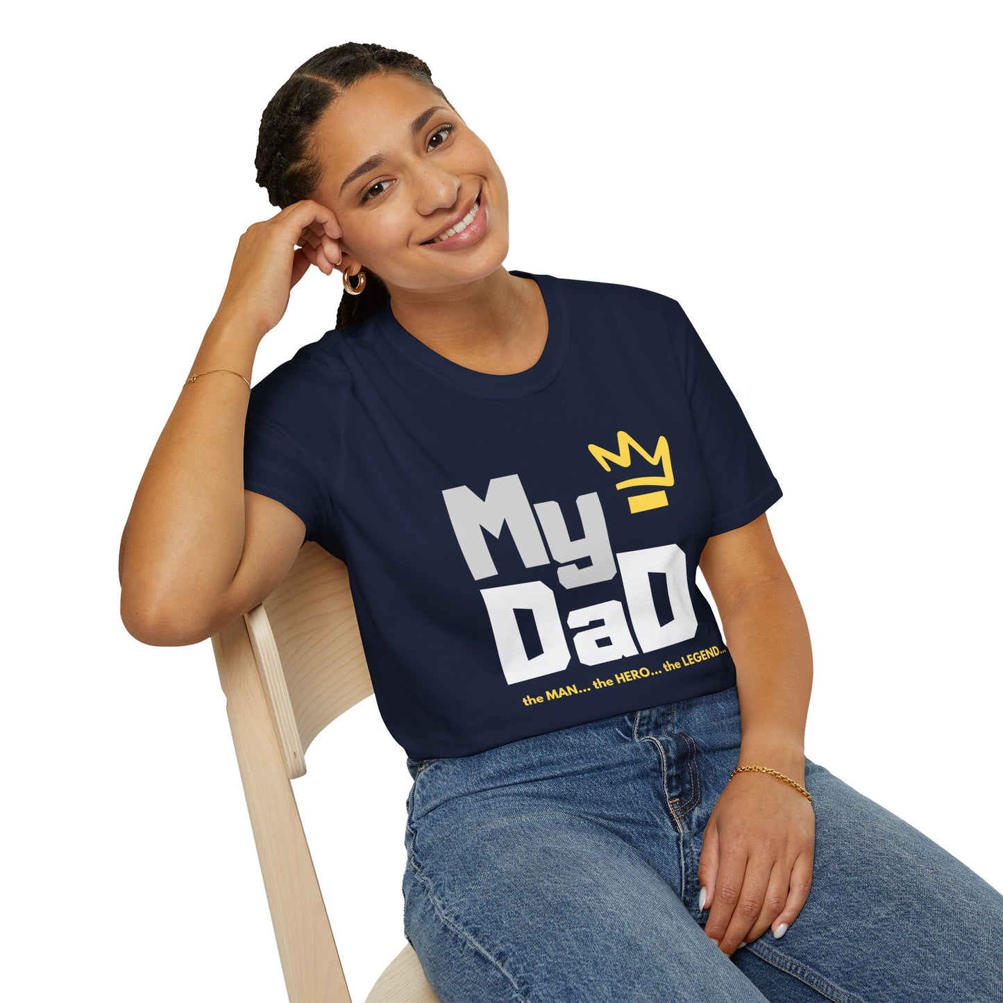 My Hero Unisex Softstyle T-Shirt - Perfect Gift for Dads, Birthdays, and Celebrations