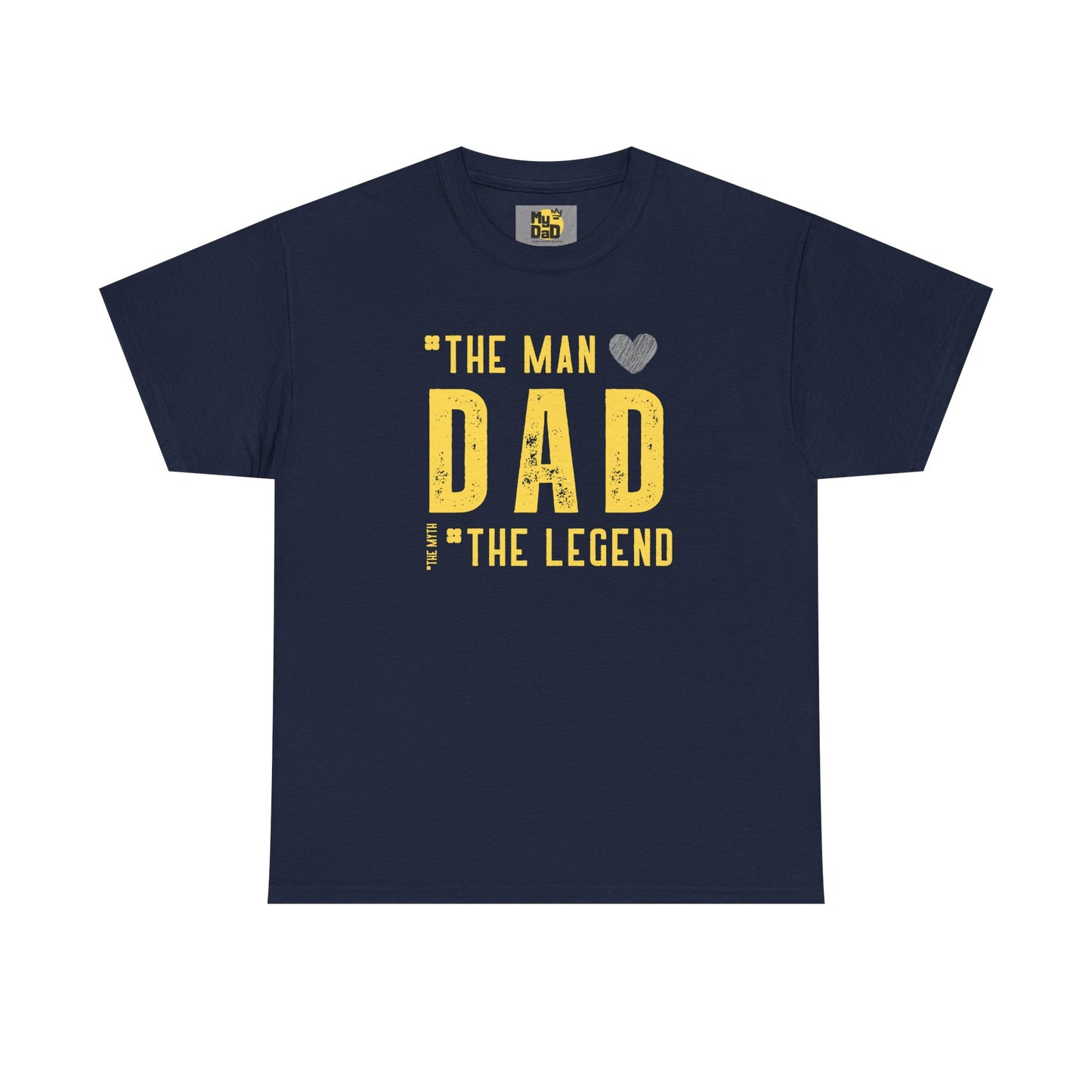 Unisex Heavy Cotton Tee - "The Man, Dad, The Legend" Graphic Tee for Father's Day