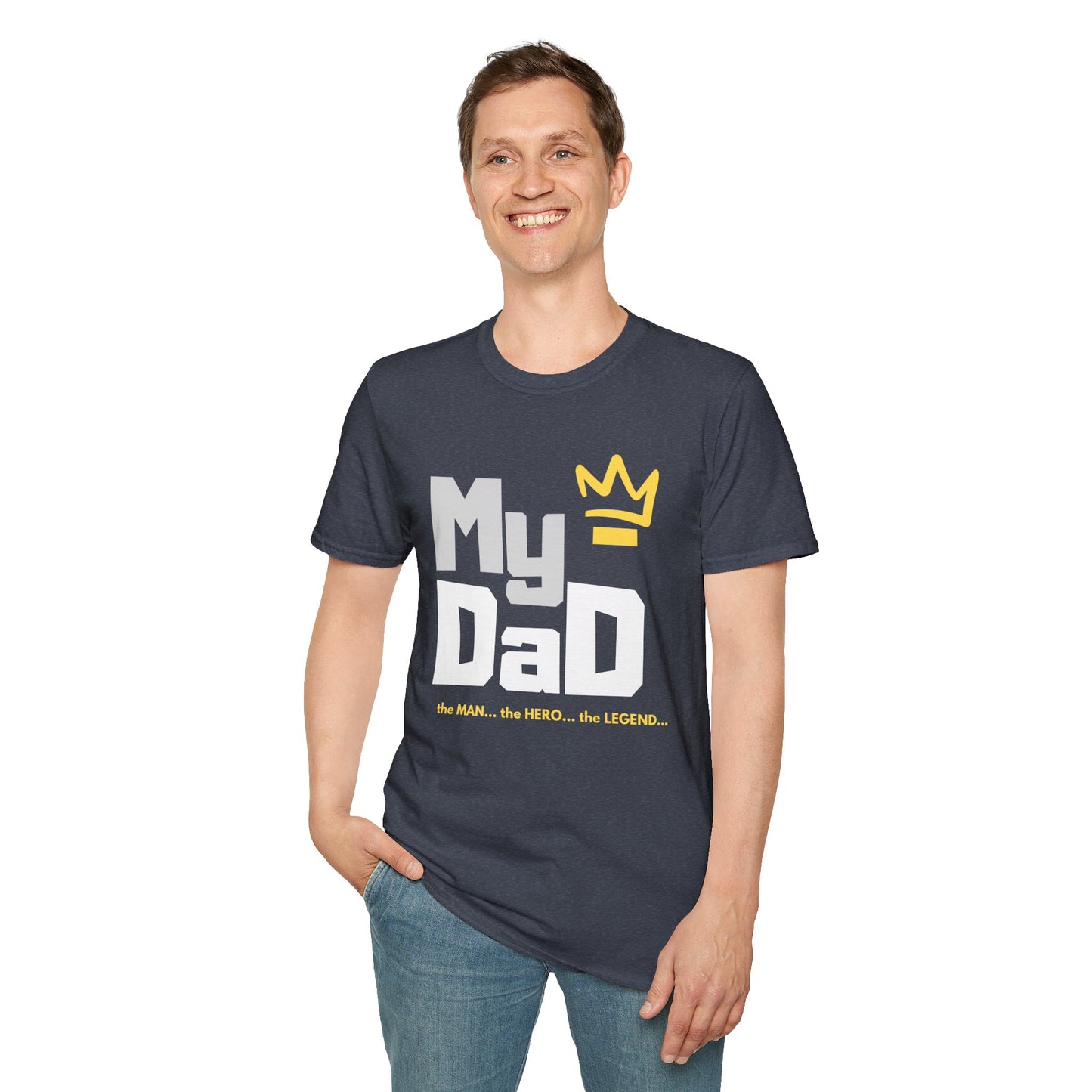 My Hero Unisex Softstyle T-Shirt - Perfect Gift for Dads, Birthdays, and Celebrations