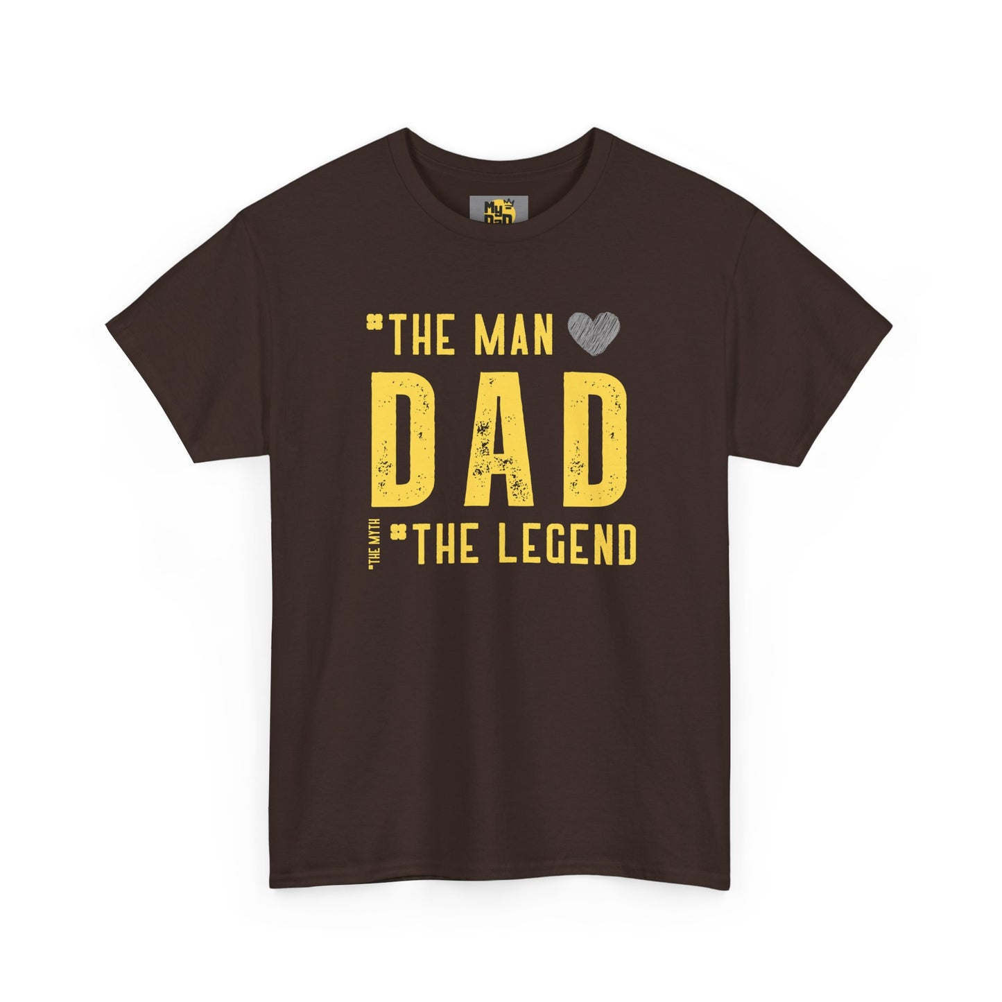 Unisex Heavy Cotton Tee - "The Man, Dad, The Legend" Graphic Tee for Father's Day