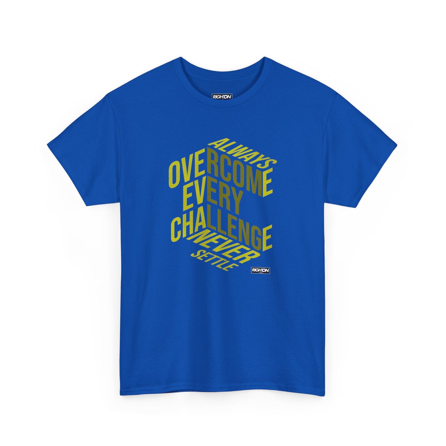 Inspirational Unisex Heavy Cotton Tee | Overcome Every Challenge | Motivational Gift | Everyday Wear | Unisex Shirt | Casual Tee