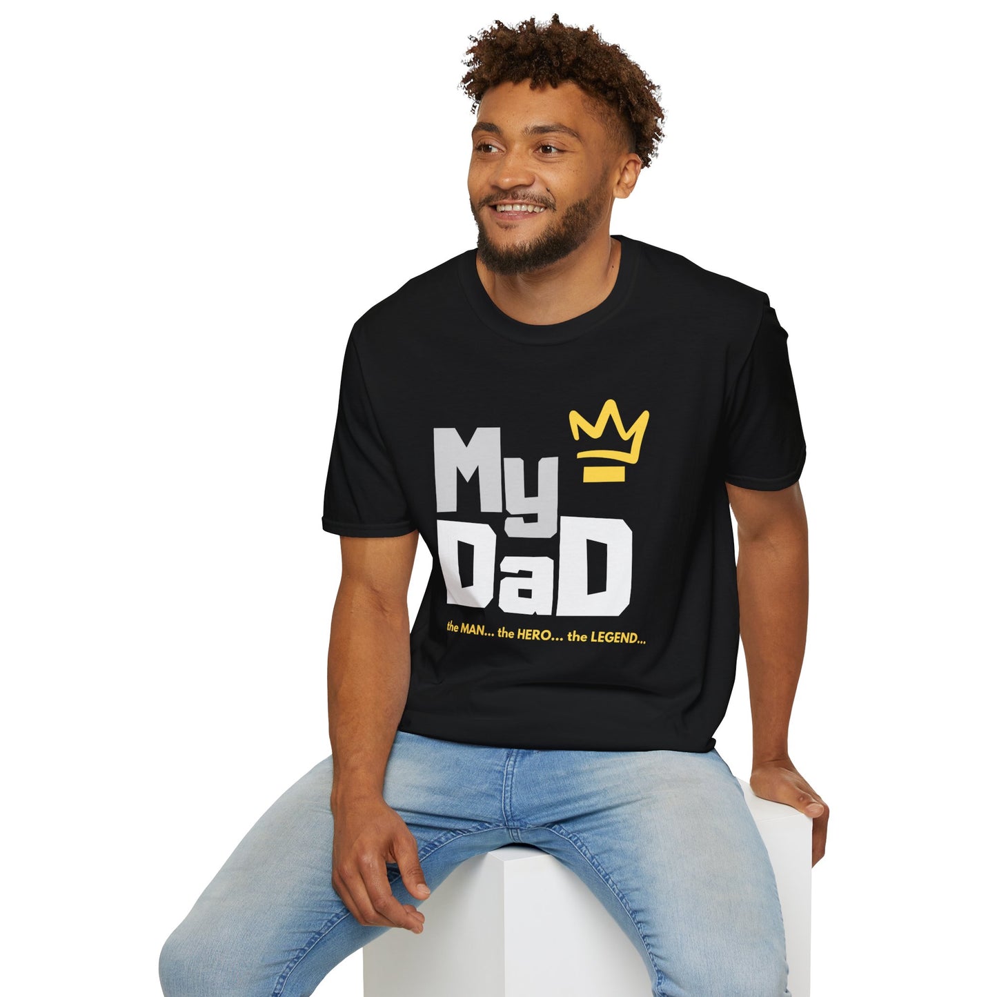 My Hero Unisex Softstyle T-Shirt - Perfect Gift for Dads, Birthdays, and Celebrations