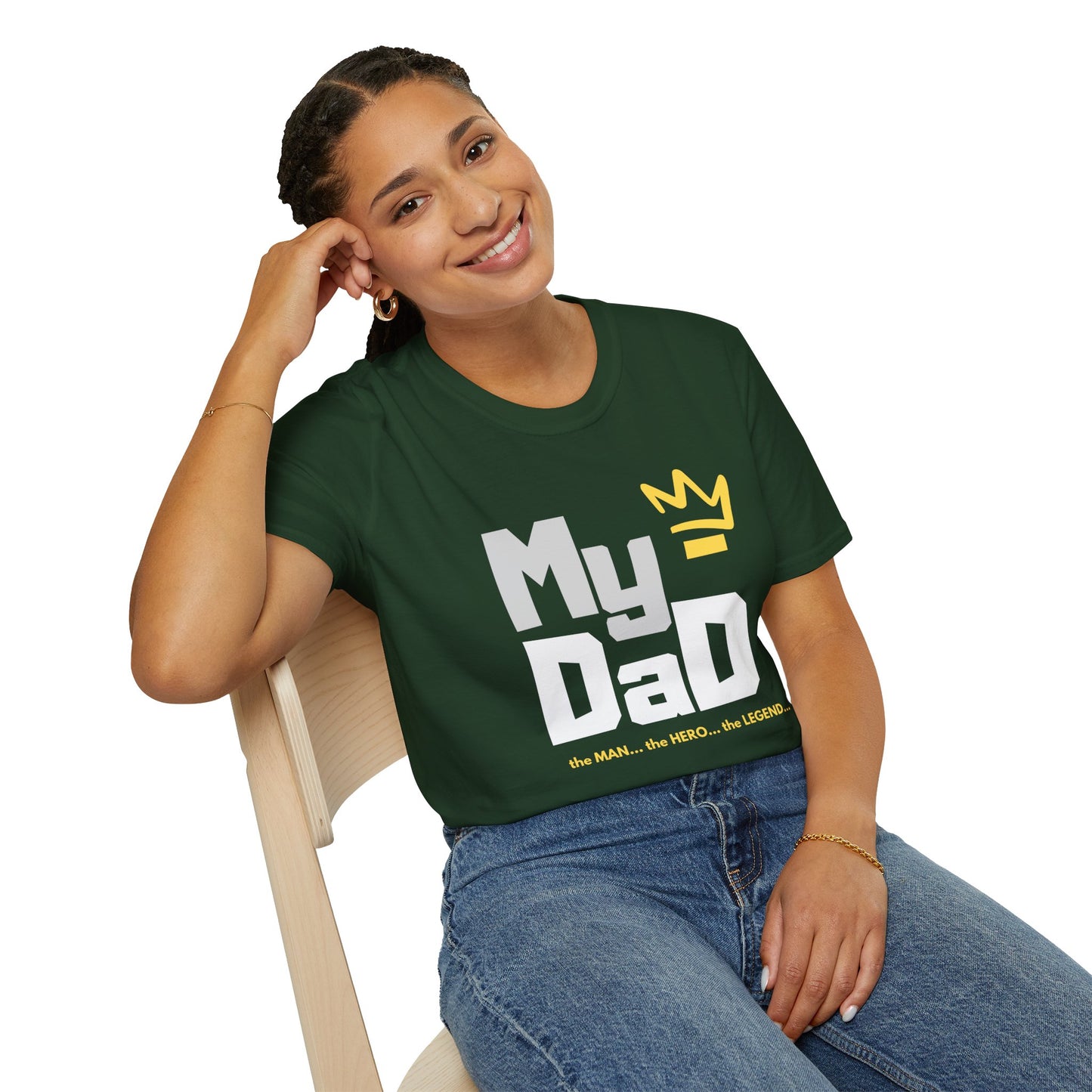 My Hero Unisex Softstyle T-Shirt - Perfect Gift for Dads, Birthdays, and Celebrations