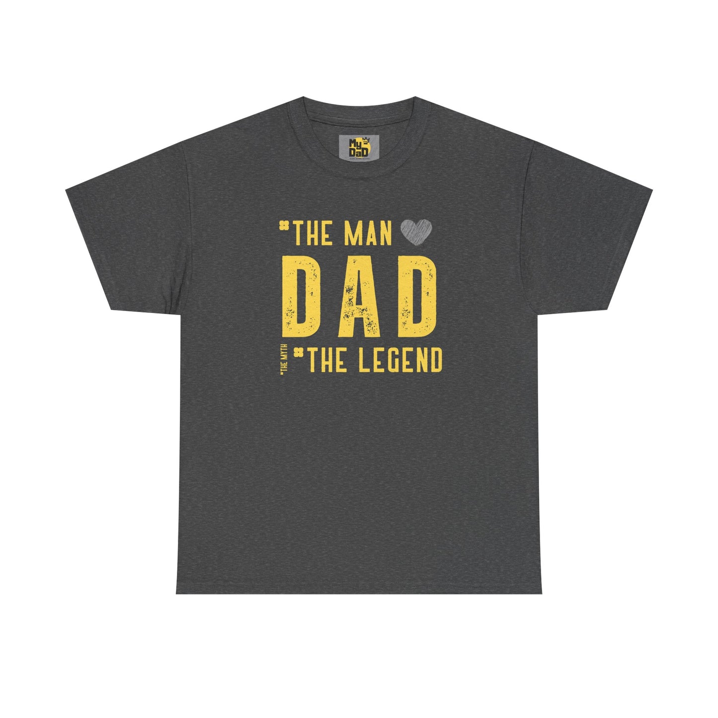 Unisex Heavy Cotton Tee - "The Man, Dad, The Legend" Graphic Tee for Father's Day