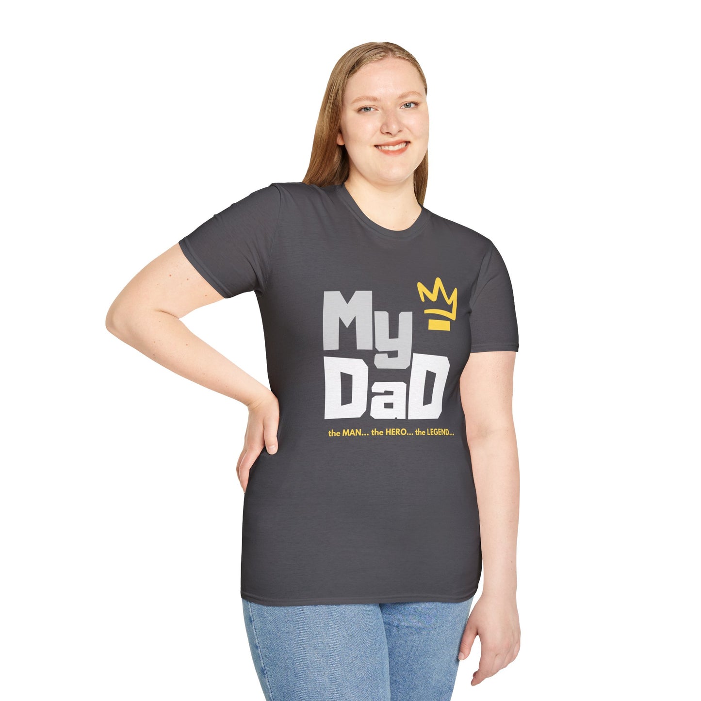 My Hero Unisex Softstyle T-Shirt - Perfect Gift for Dads, Birthdays, and Celebrations