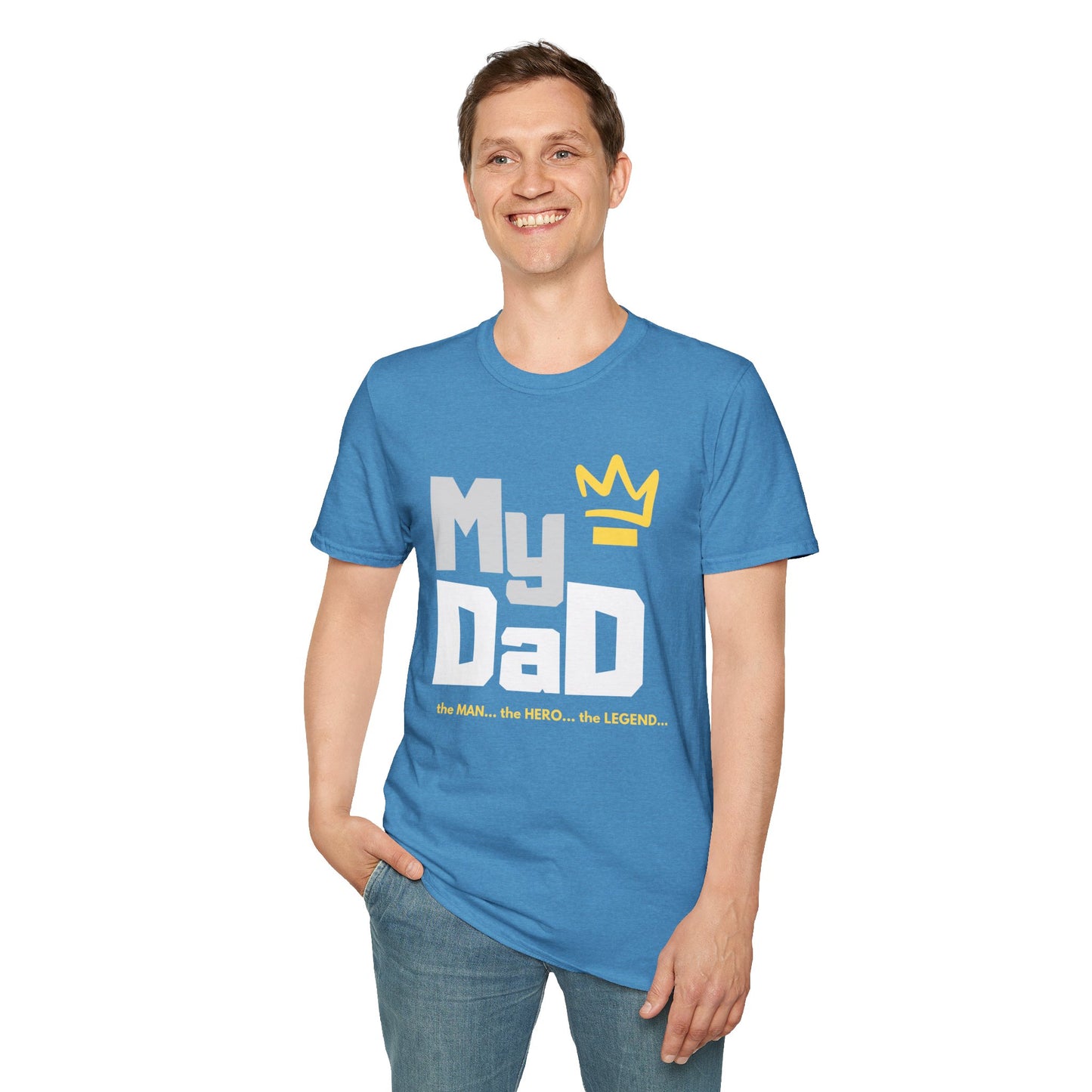 My Hero Unisex Softstyle T-Shirt - Perfect Gift for Dads, Birthdays, and Celebrations