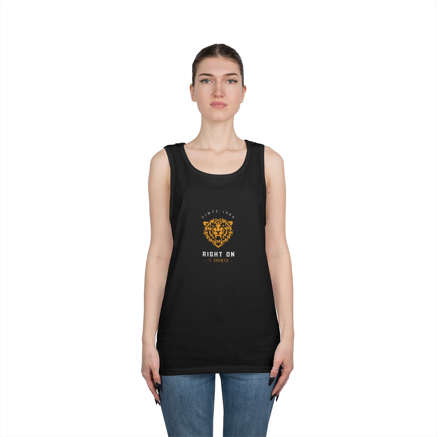 Stylish Tiger Graphic Tank Top for Men & Women, Casual Summer Wear, Gift for Animal Lovers, Cute and Trendy Shirt