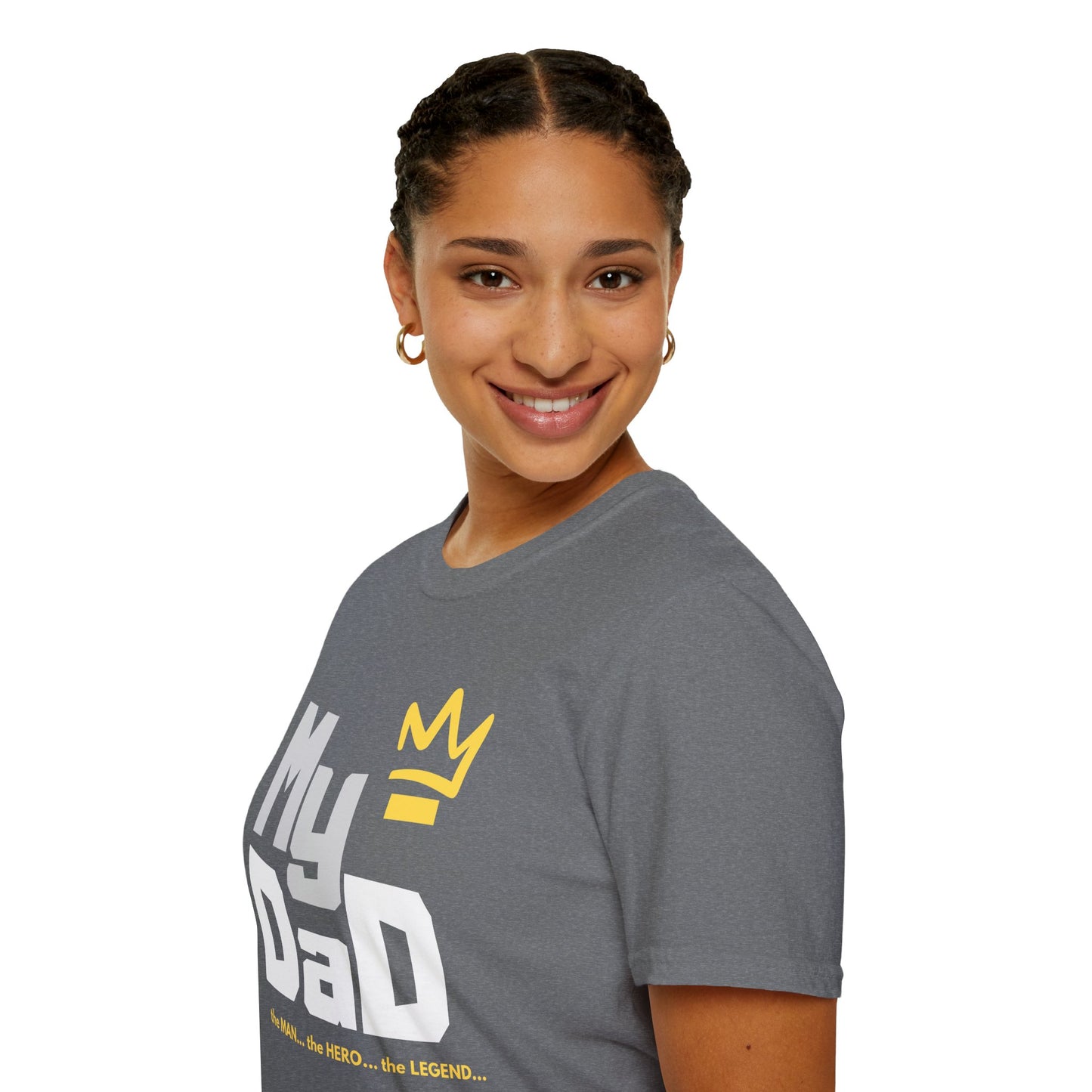 My Hero Unisex Softstyle T-Shirt - Perfect Gift for Dads, Birthdays, and Celebrations