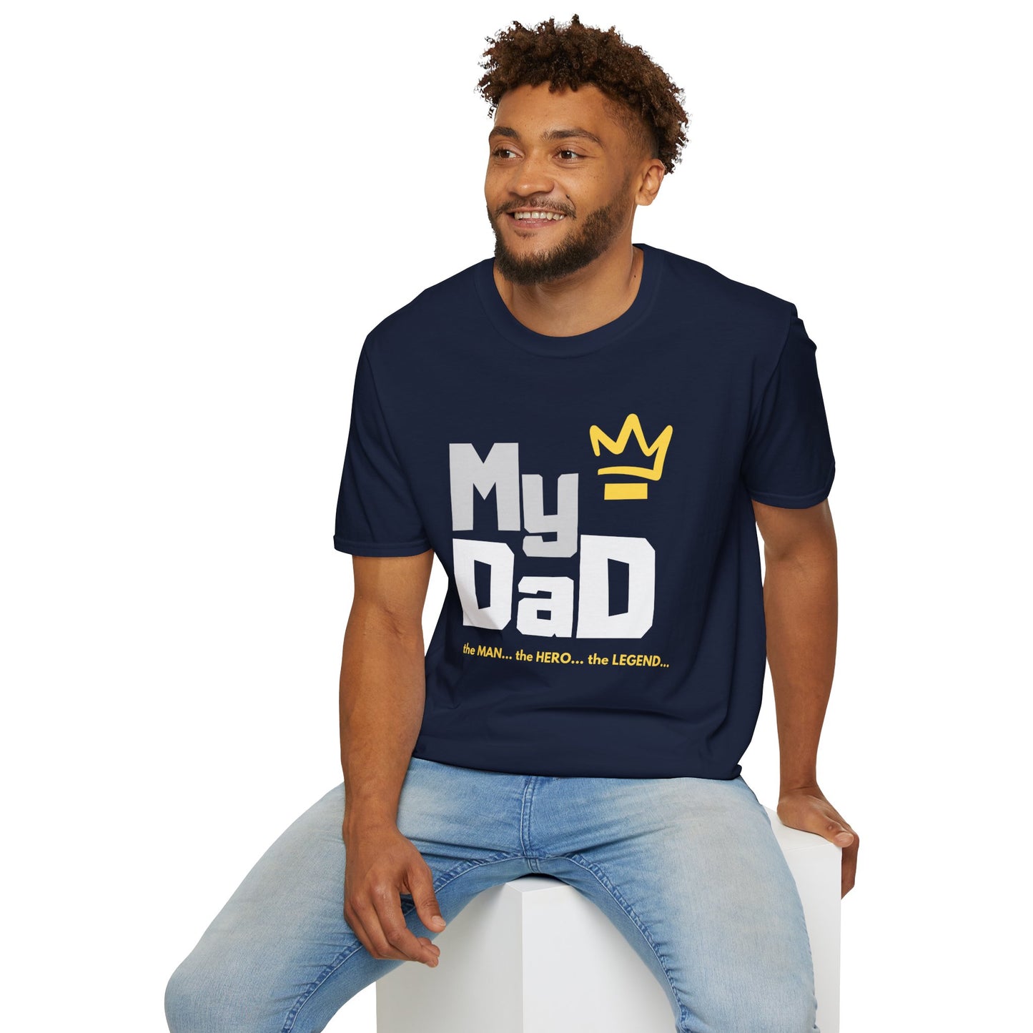 My Hero Unisex Softstyle T-Shirt - Perfect Gift for Dads, Birthdays, and Celebrations