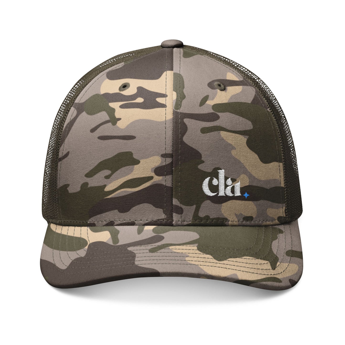 Camouflage Trucker Hat - Stylish Military Cap for Outdoor Adventures, Hunting Gear, Casual Wear, Gift for Nature Lovers, Embroidered Hat