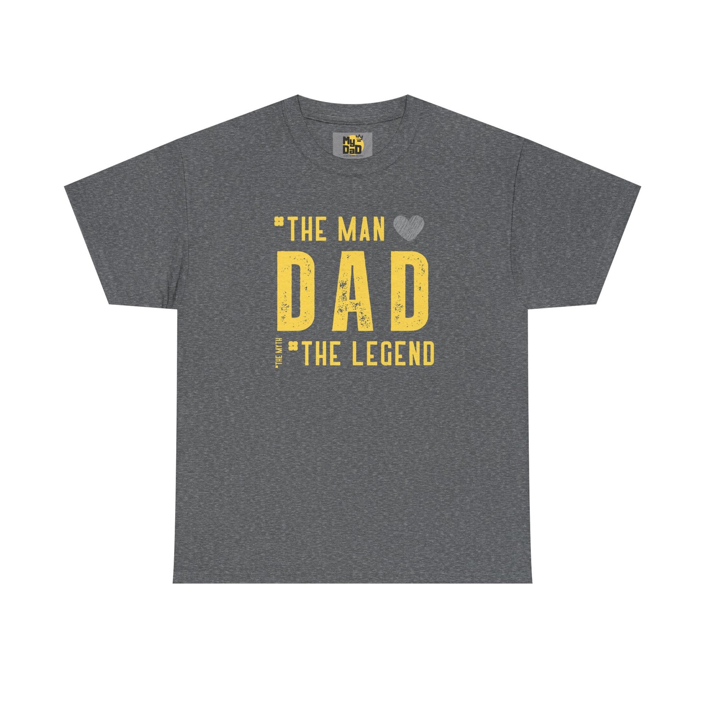 Unisex Heavy Cotton Tee - "The Man, Dad, The Legend" Graphic Tee for Father's Day