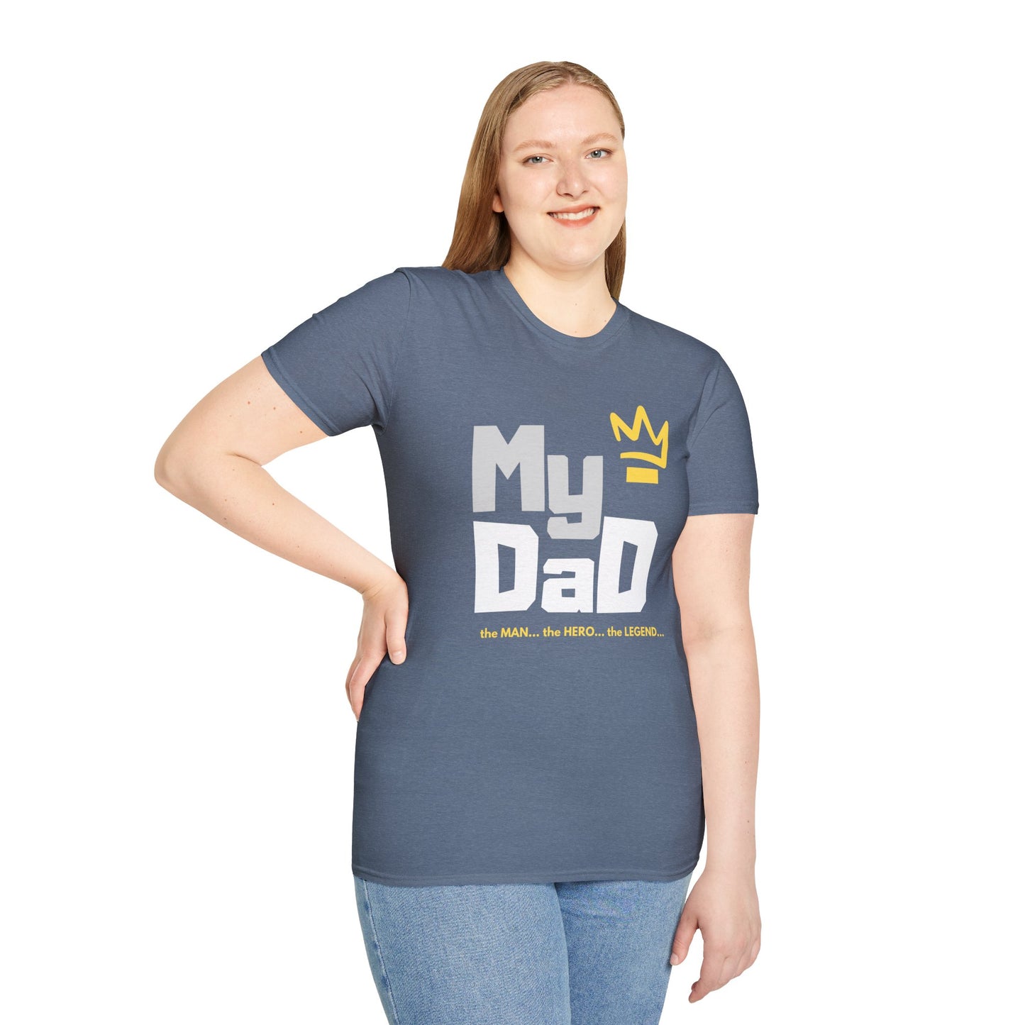 My Hero Unisex Softstyle T-Shirt - Perfect Gift for Dads, Birthdays, and Celebrations