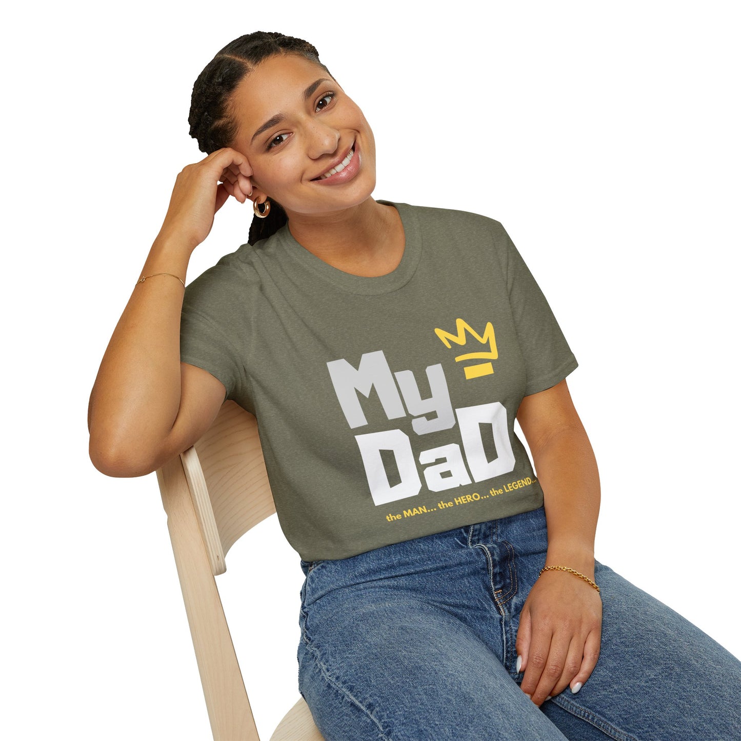 My Hero Unisex Softstyle T-Shirt - Perfect Gift for Dads, Birthdays, and Celebrations