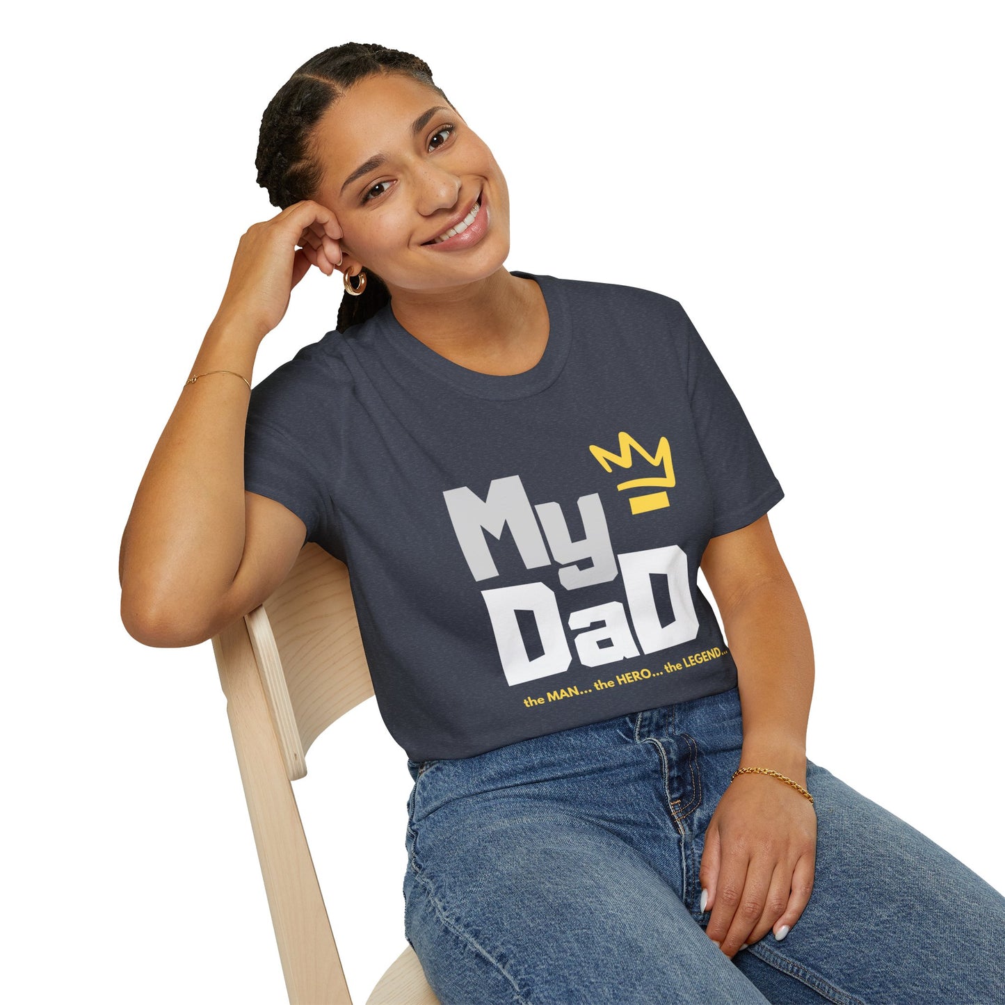 My Hero Unisex Softstyle T-Shirt - Perfect Gift for Dads, Birthdays, and Celebrations