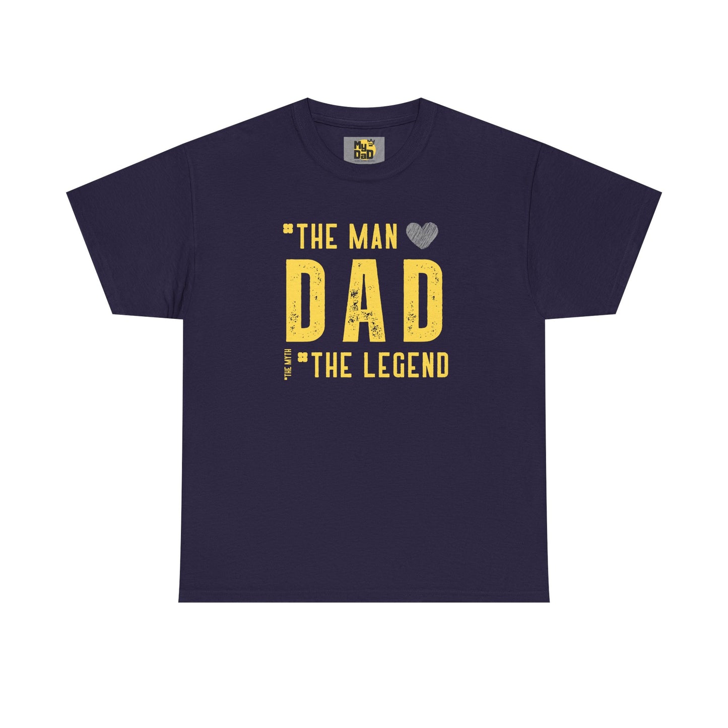 Unisex Heavy Cotton Tee - "The Man, Dad, The Legend" Graphic Tee for Father's Day
