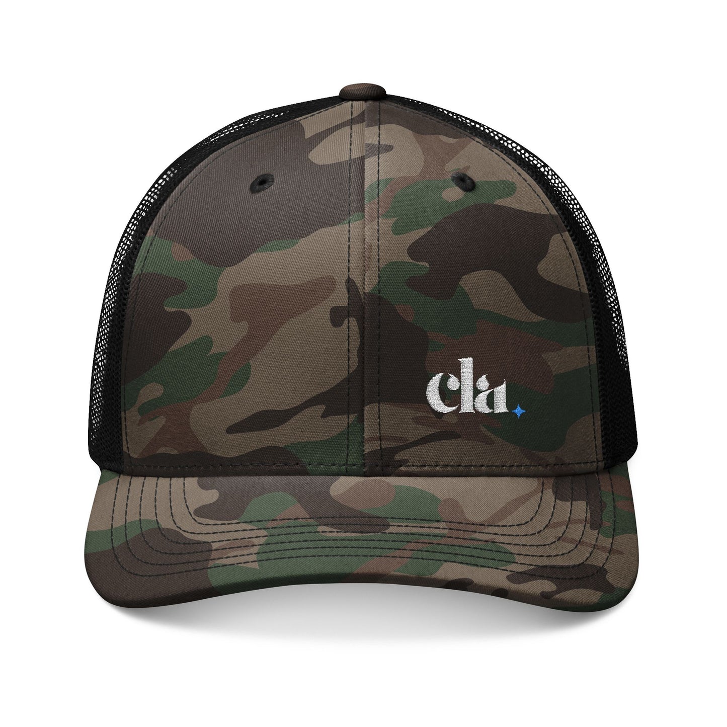 Camouflage Trucker Hat - Stylish Military Cap for Outdoor Adventures, Hunting Gear, Casual Wear, Gift for Nature Lovers, Embroidered Hat