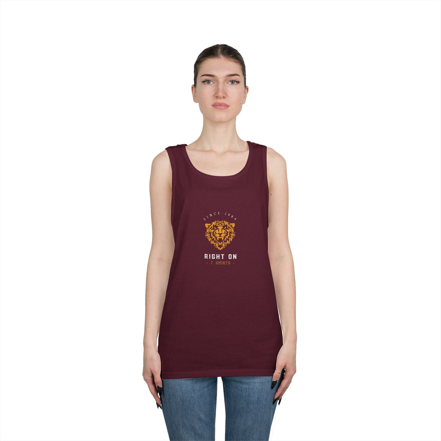 Stylish Tiger Graphic Tank Top for Men & Women, Casual Summer Wear, Gift for Animal Lovers, Cute and Trendy Shirt