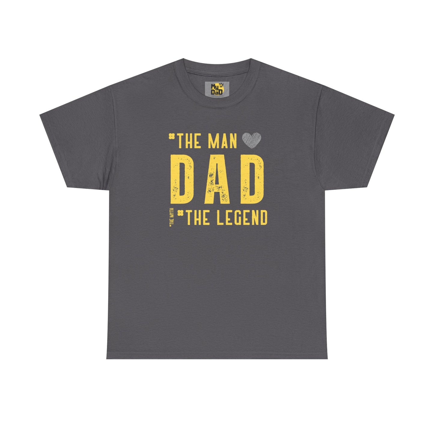 Unisex Heavy Cotton Tee - "The Man, Dad, The Legend" Graphic Tee for Father's Day