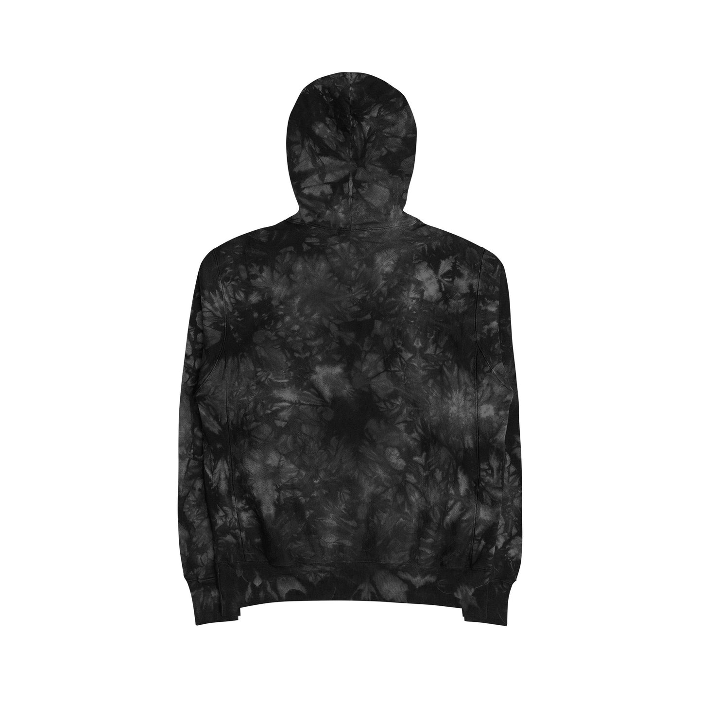 Unisex Tie-Dye Hoodie, Embroidered Champion Pullover, Perfect for Casual Outings, Gift for Friends, Cozy Sweatshirt for All Seasons