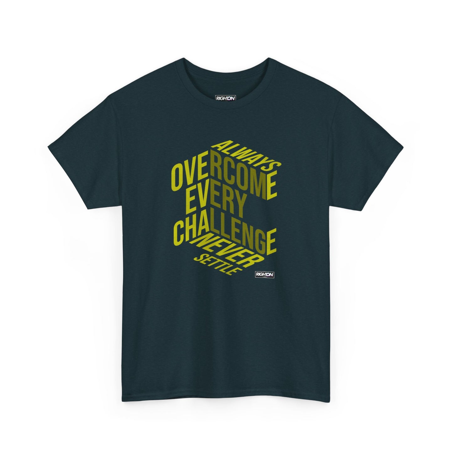 Inspirational Unisex Heavy Cotton Tee | Overcome Every Challenge | Motivational Gift | Everyday Wear | Unisex Shirt | Casual Tee