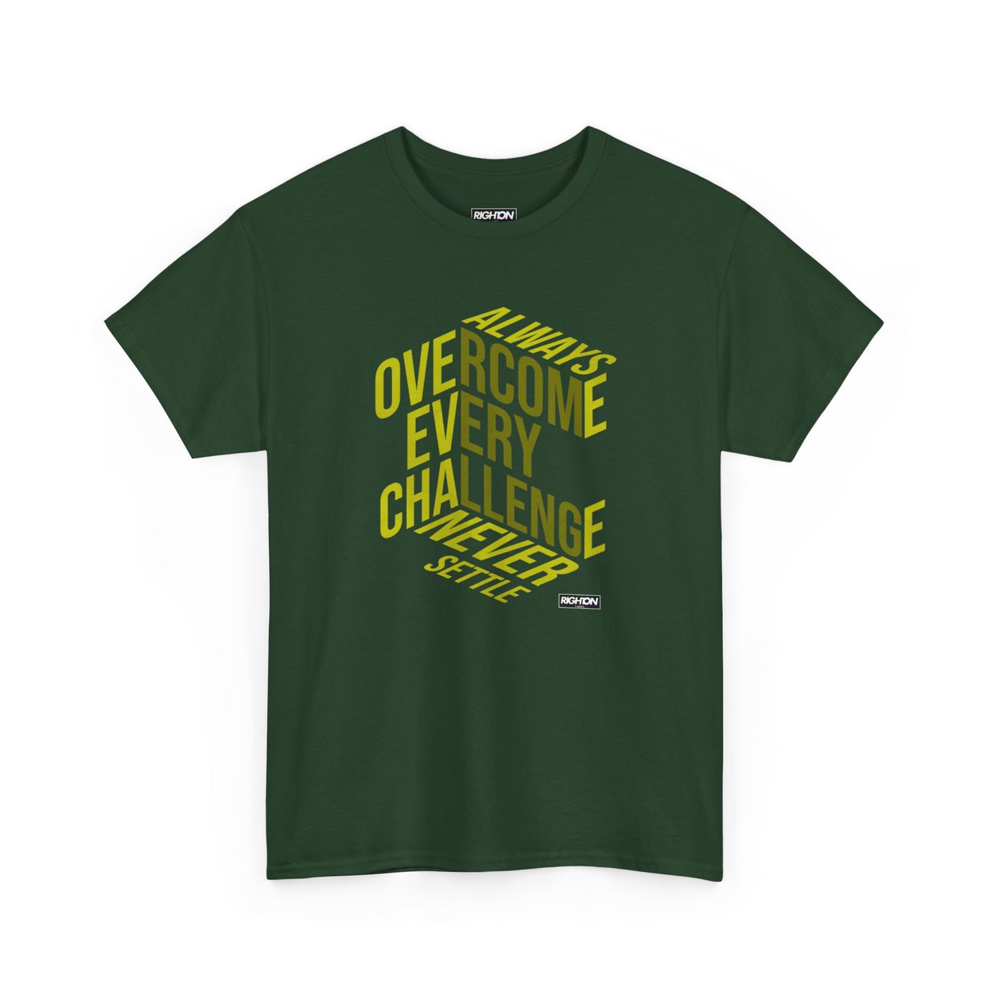 Inspirational Unisex Heavy Cotton Tee | Overcome Every Challenge | Motivational Gift | Everyday Wear | Unisex Shirt | Casual Tee