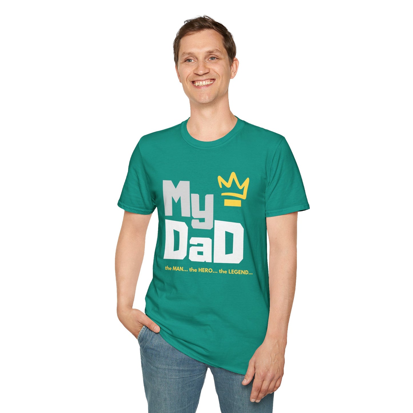 My Hero Unisex Softstyle T-Shirt - Perfect Gift for Dads, Birthdays, and Celebrations