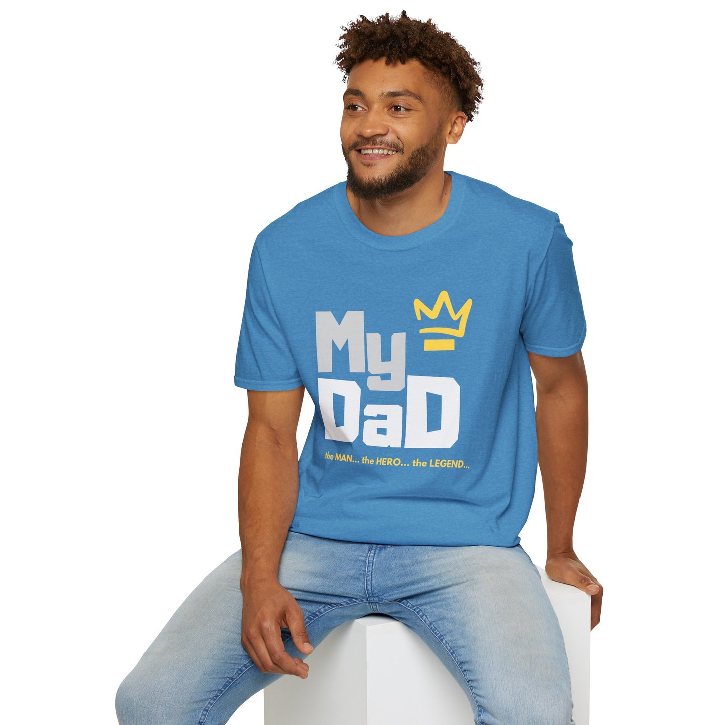 My Hero Unisex Softstyle T-Shirt - Perfect Gift for Dads, Birthdays, and Celebrations
