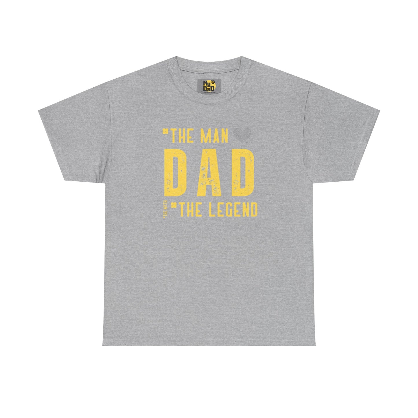 Unisex Heavy Cotton Tee - "The Man, Dad, The Legend" Graphic Tee for Father's Day