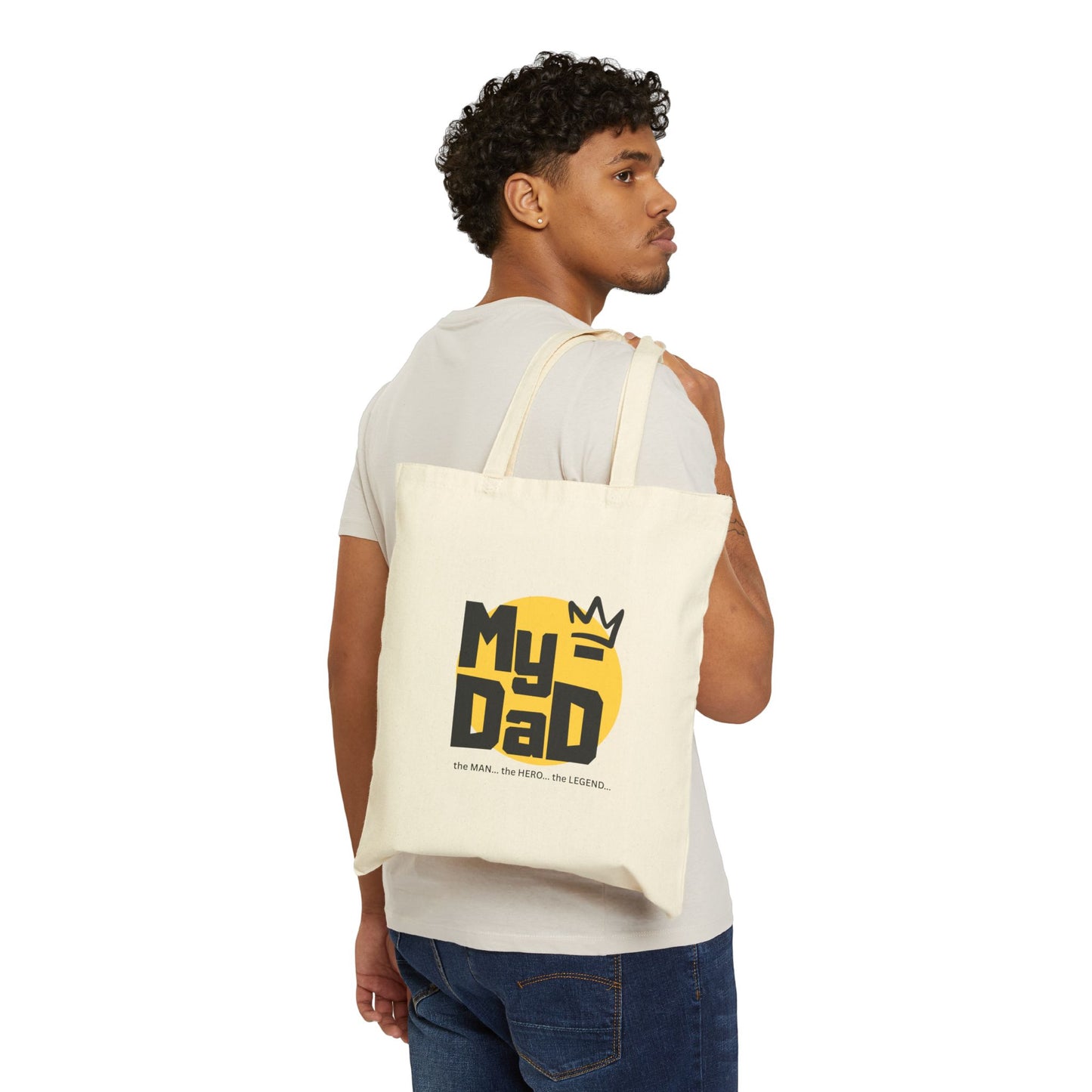 My Dad - The Legend Cotton Canvas Tote Bag | Perfect Gift for Father's Day