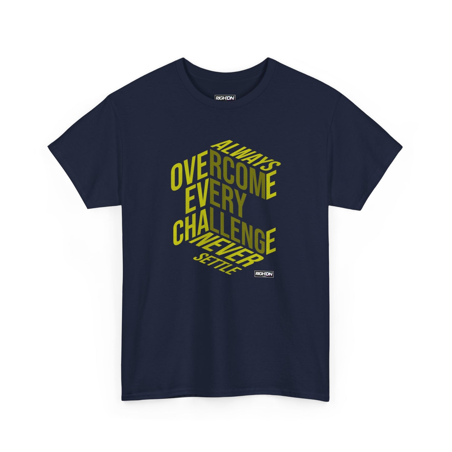 Inspirational Unisex Heavy Cotton Tee | Overcome Every Challenge | Motivational Gift | Everyday Wear | Unisex Shirt | Casual Tee